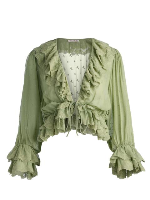 Alice + Olivia TENNEY CROPPED BLOUSE