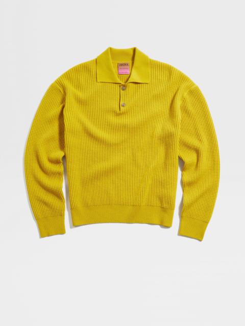 ZEGNA ZEGNA X THE ELDER STATESMAN OASI CASHMERE POLO SHIRT