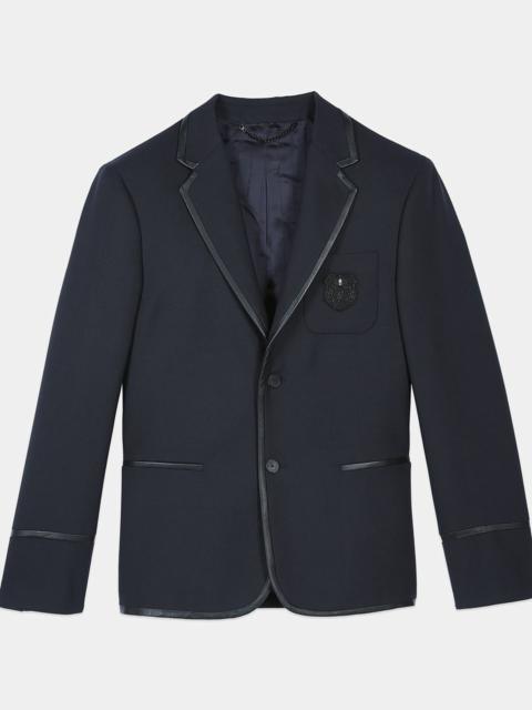 The Kooples NAVY BLUE WOOL-BLEND JACKET