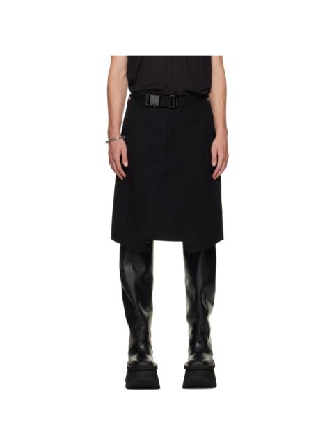 Rick Owens Black Tower Skirt