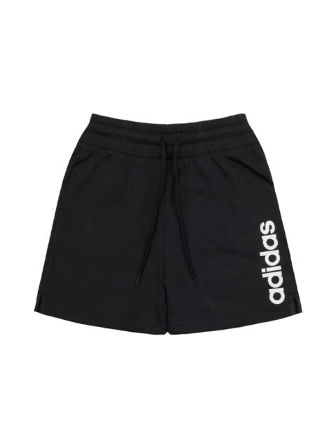 adidas (WMNS) adidas Essentials Linear French Terry Shorts 'Black White' IC4442