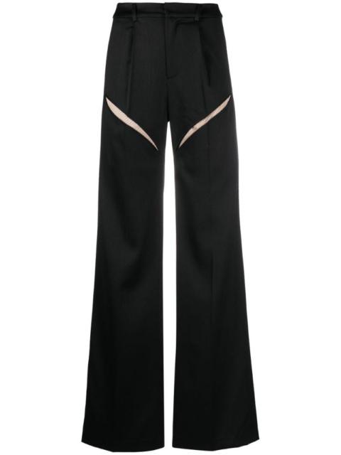 RUI mesh-panel suit trousers