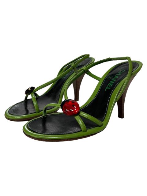 CHANEL CHANEL Ladybug Slingback Sandals