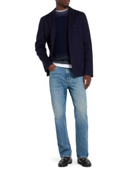 GUCCI SLIM-FIT COTTON DENIM TROUSERS