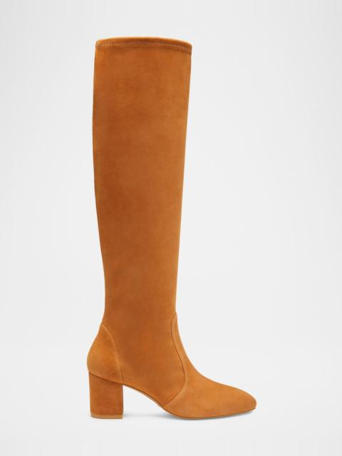 Stuart Weitzman Yuliana Stretch Suede Knee Boots