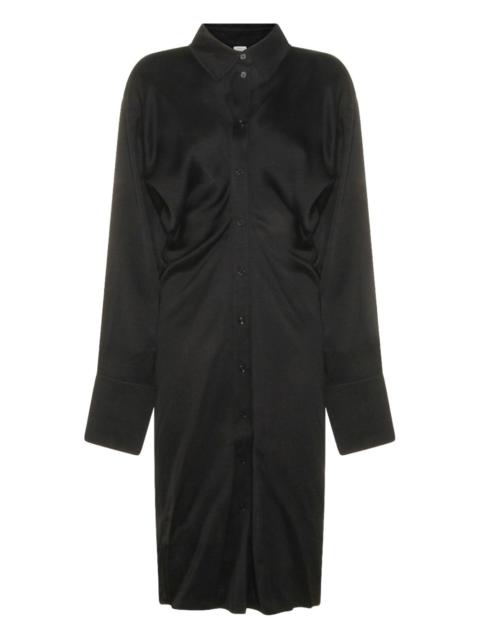 TOTEME button collared midi dress