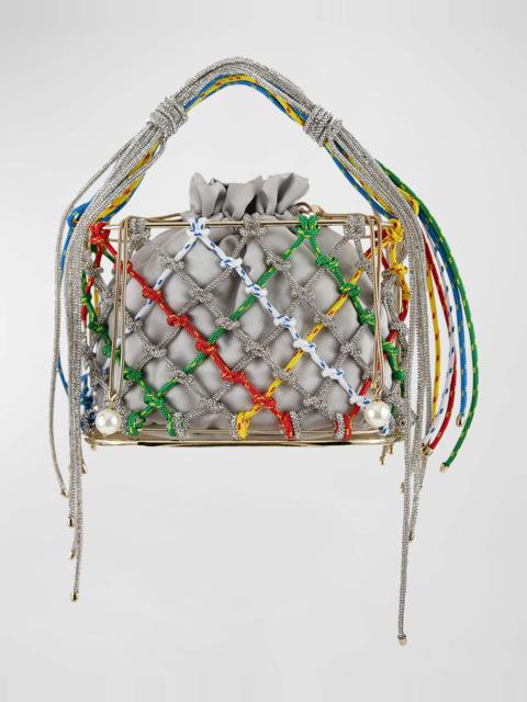 Rope Net Box Top-Handle Bag