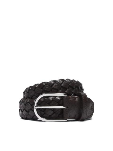 Brioni BRAIDED LEATHER BELT