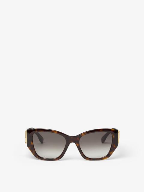 FENDI FF Diamonds Havana acetate sunglasses