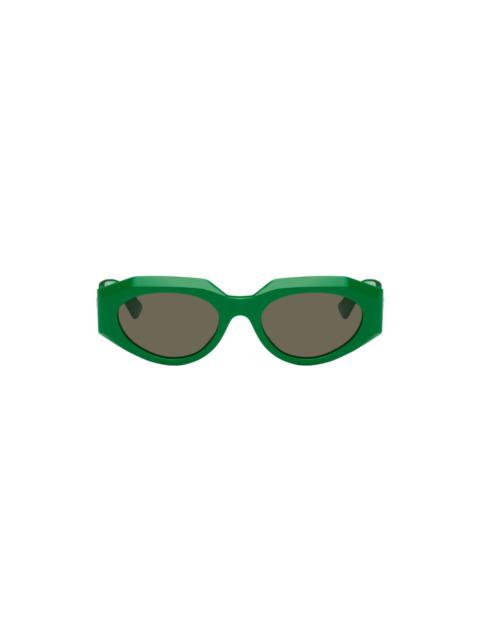 Green Oval Sunglasses