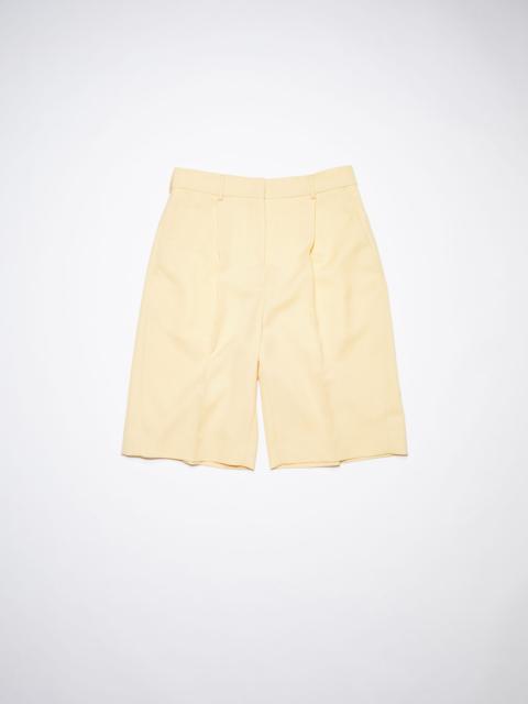 Acne Studios Tailored shorts - Vanilla yellow