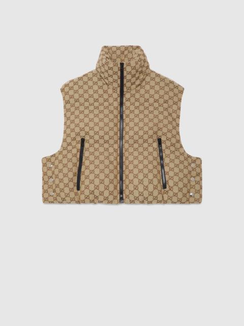 GUCCI GG canvas padded vest