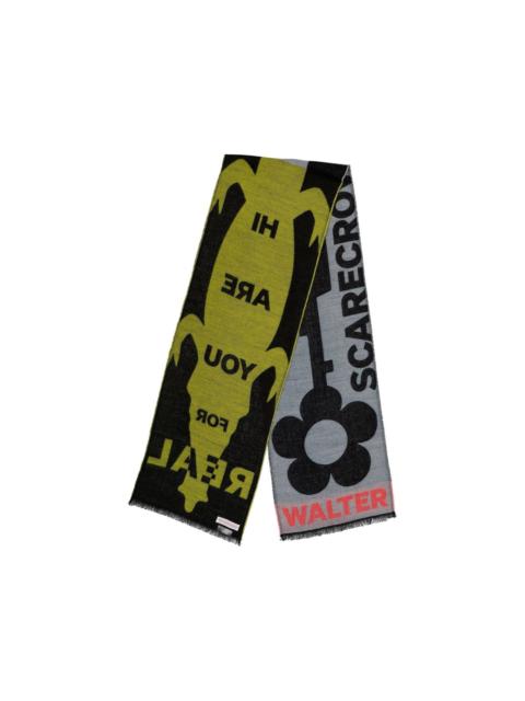 Walter Van Beirendonck Scarecrow patterned-jacquard scarf