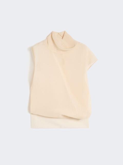 Sportmax Cotton voile two-piece blouse - ecru