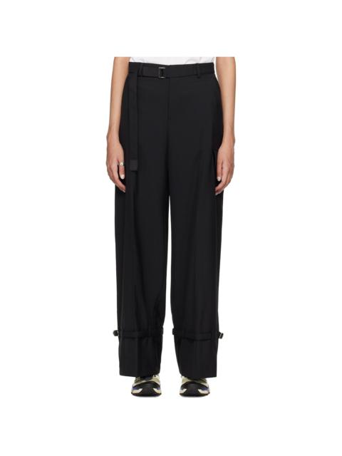 sacai Black Suiting Trousers