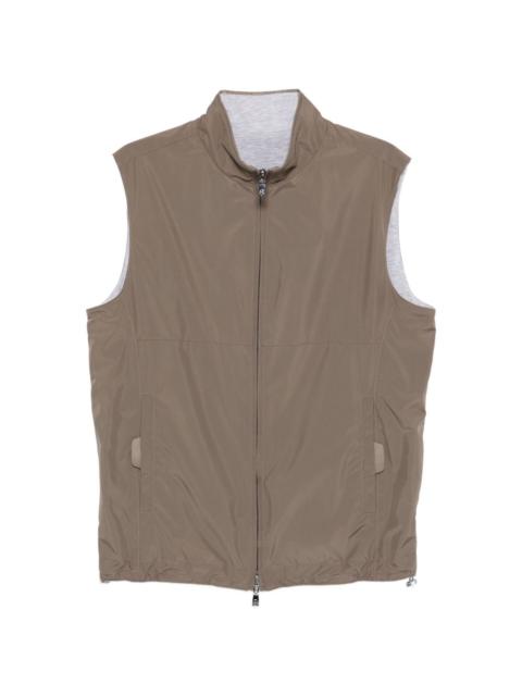 CORNELIANI zip-up reversible gilet