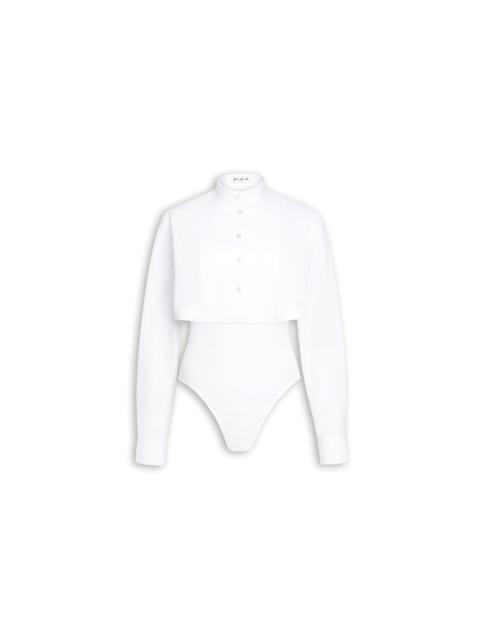 Alaïa LAYER COTTON POPLIN SHIRT