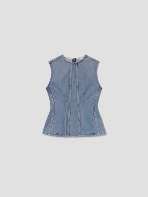 AGOLDE CORBIN DENIM SHELL SHIRT IN DANTON