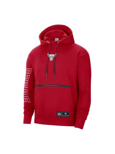 Nike Men's Nike NBA Chicago Bulls Casual Fleece Pullover Red DH9448-657