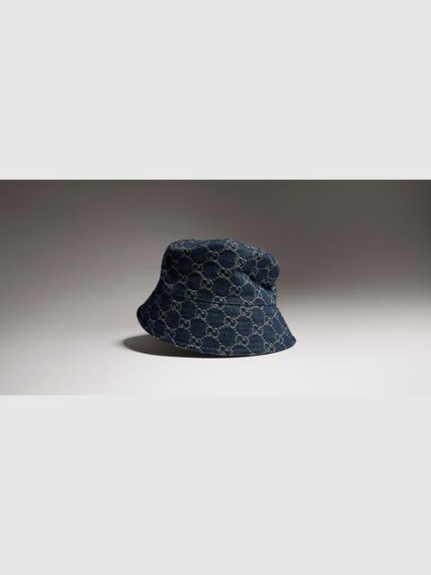GUCCI GG cotton denim bucket hat