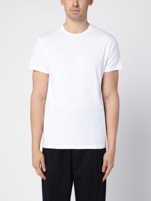 White cotton crew-neck T-shirt