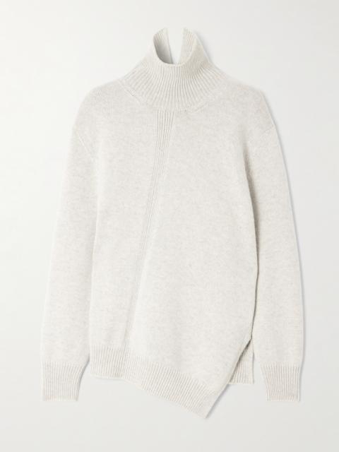 Jil Sander Asymmetric Alpaca And Wool-blend Turtleneck Sweater