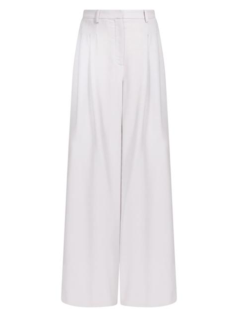 TWP Women's Avery Stretch-Wool Wide-Leg Trousers - Vapor Blue