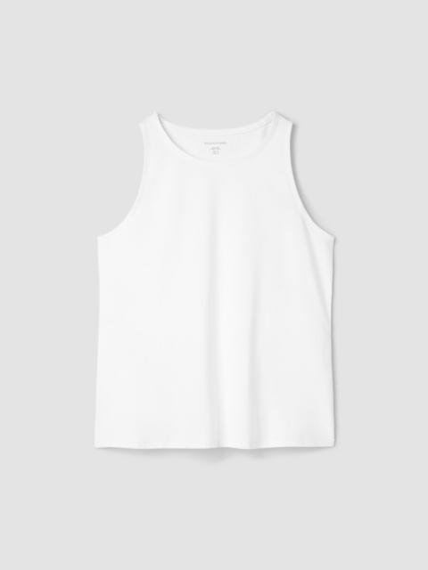 EILEEN FISHER Pima Cotton Stretch Jersey Slim Tank
