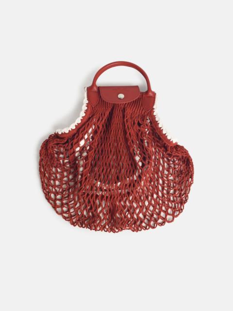 Longchamp 'L LE PLIAGE' MESH BAG IN TERRACOTTA TELA