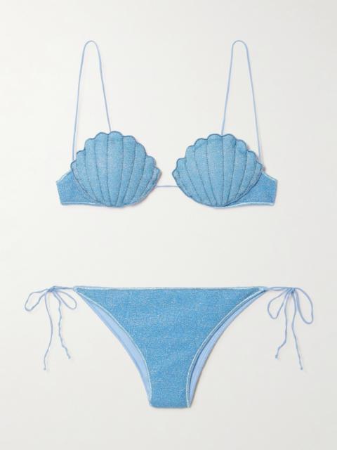 Oséree Lumière Shell Lurex Bikini