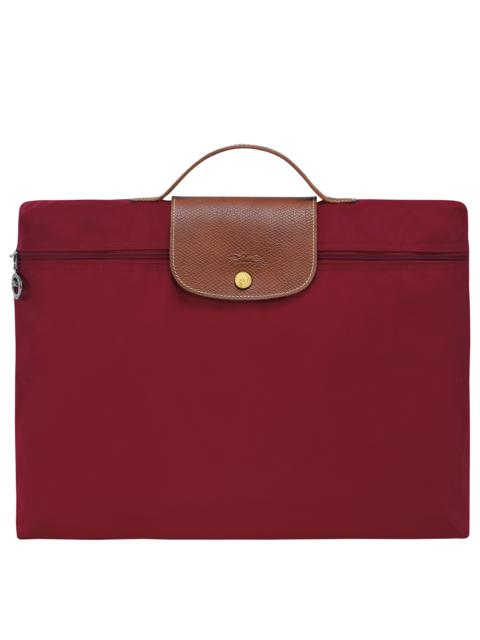 Le Pliage Original S Briefcase Red - Recycled canvas