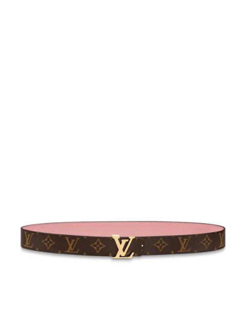 Louis Vuitton LV x YK LV Initiales 30mm Reversible Painted Dots Belt Brown Monogram Canvas. Size 80 cm