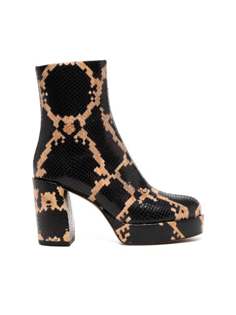 3.1 Phillip Lim snake-print platform boots