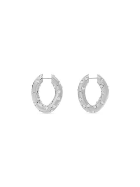 BALENCIAGA loop dots earrings