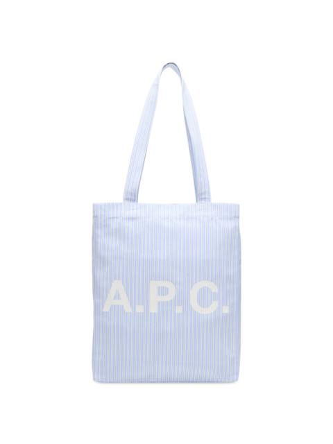 A.P.C. A.P.C. Striped Poplin Lou Tote Bag
