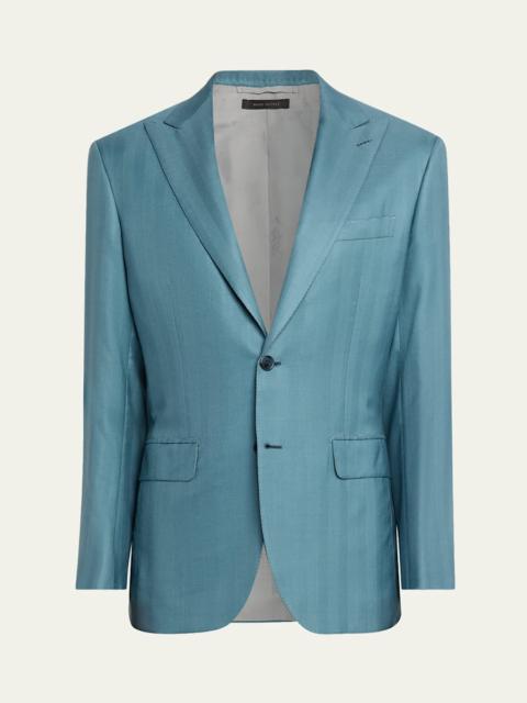 Brioni Men's Plume Cashmere Single-Breasted Blazer