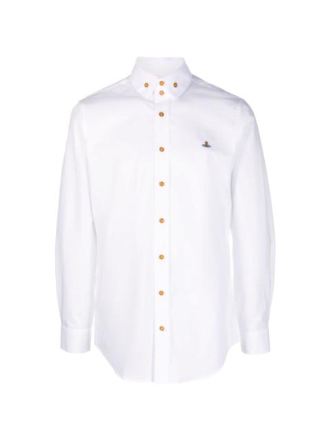 Vivienne Westwood logo-embroidered cotton shirt