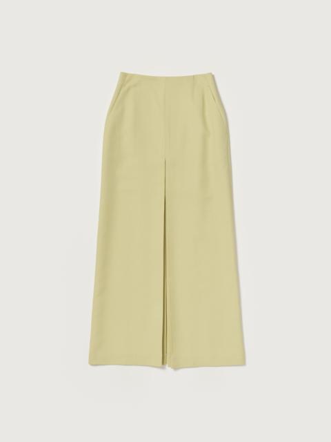 AURALEE TENSE WOOL DOUBLE CLOTH SLIT SKIRT