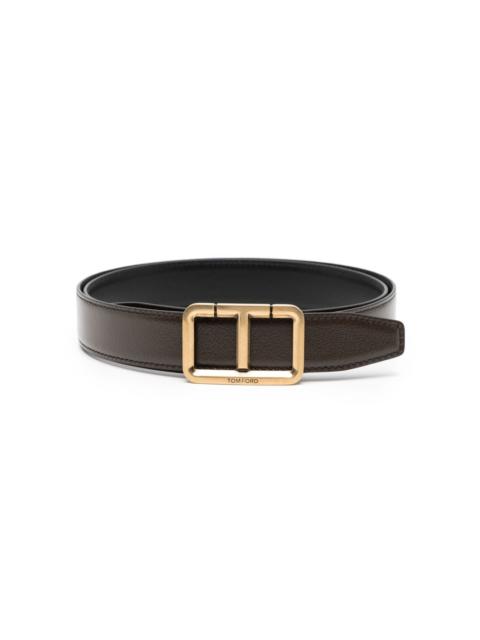 TOM FORD T-buckle leather belt