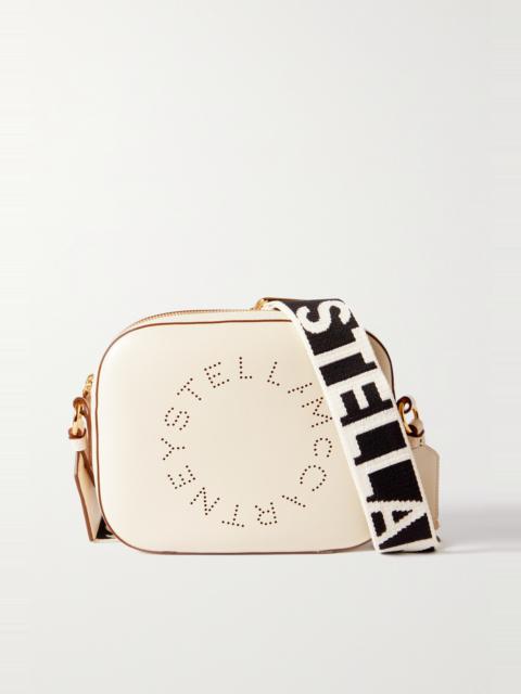 Stella McCartney Perforated faux leather camera bag