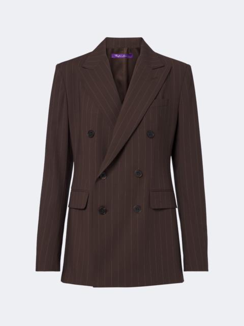 Ralph Lauren Pinstripe double-breasted wool blazer