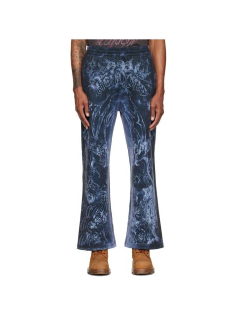 We11done Gray Tattoo Printed Sweatpants