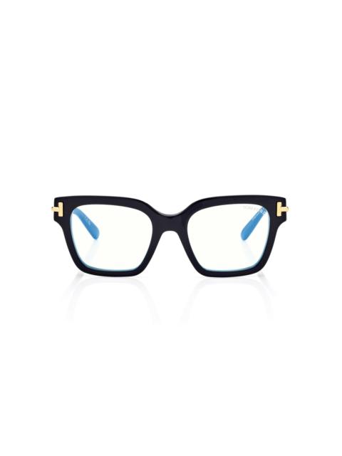 TOM FORD ICON BLUE BLOCK SQUARE OPTICALS