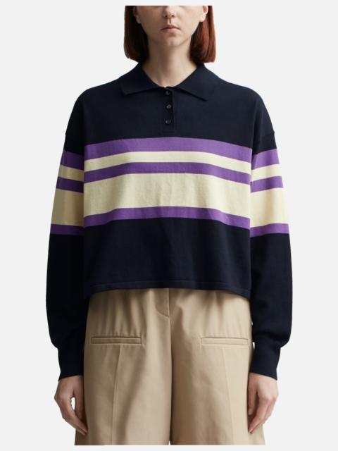 Polo sweater in cotton