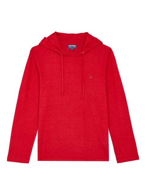 Vilebrequin Men Linen Long-sleeves Hoodie T-shirt