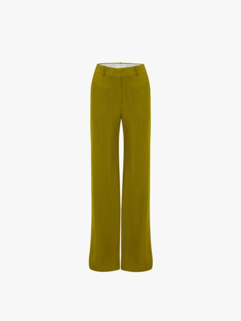 Victoria Beckham Sculptural Trouser In Parrot Green