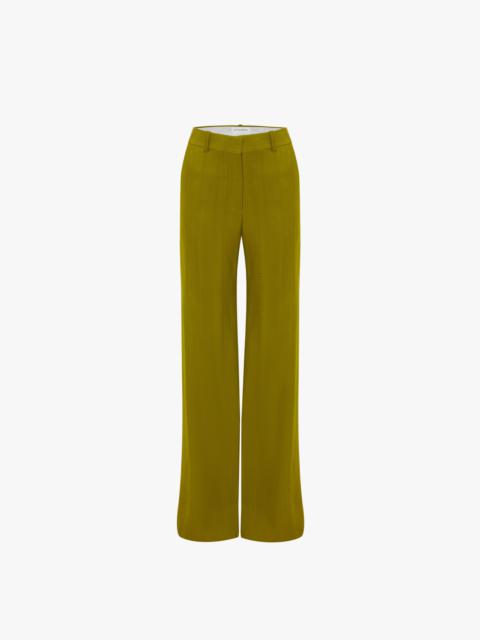 Victoria Beckham Sculptural Trouser In Parrot Green