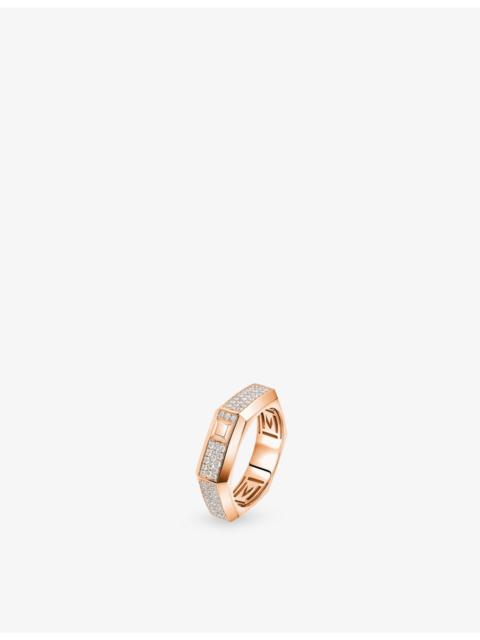 MESSIKA Moderniste Medium Pave 18ct Gold And 0.35ct Diamond Ring