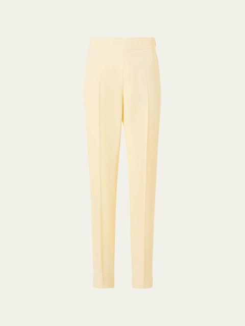 AKRIS Chris Crepe Tapered-Leg Ankle Trousers