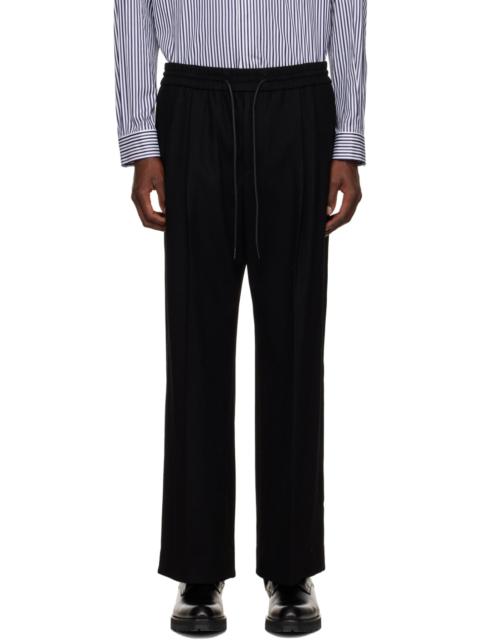 JUUN.J Black Side Tuck Loose Trousers